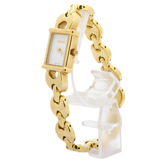 gucci gold bracelet watch