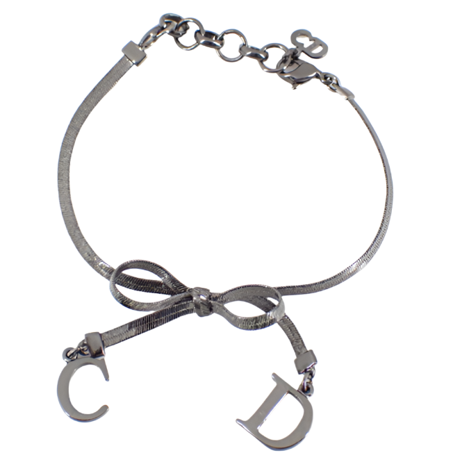 christian dior ribbon cd bracelet