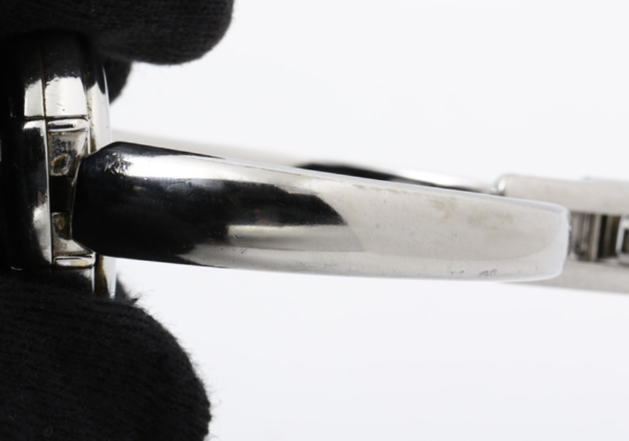 gucci pink x silver bracelet watch