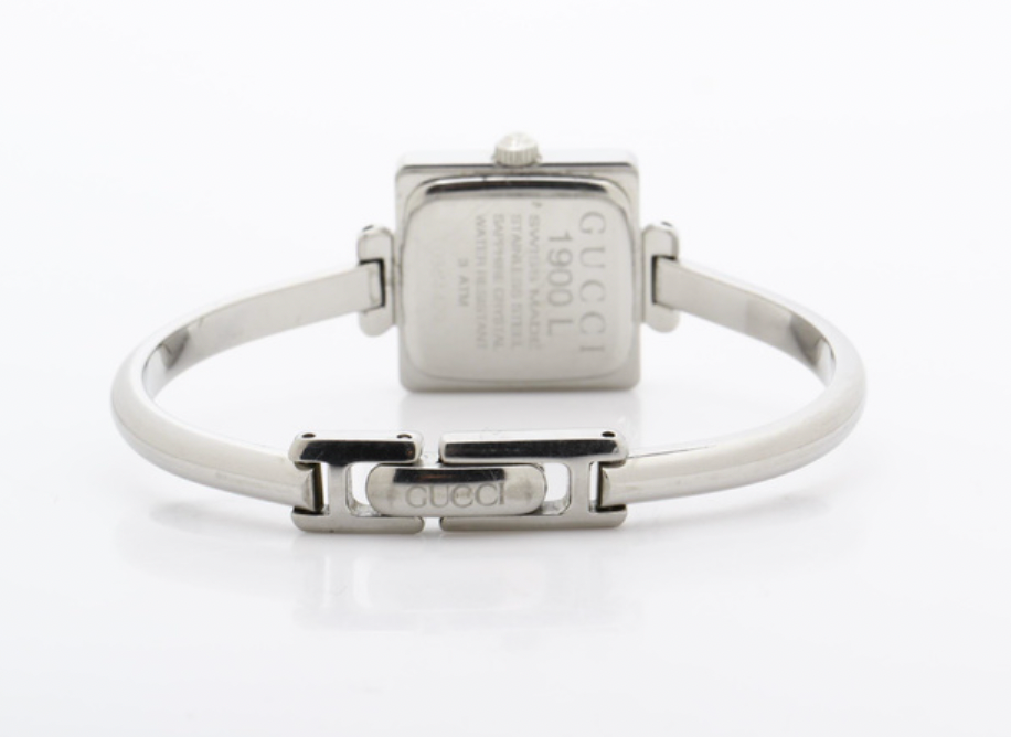 gucci blue x silver bracelet watch