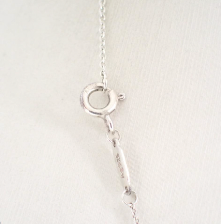 tiffany & co. 925 silver return to necklace