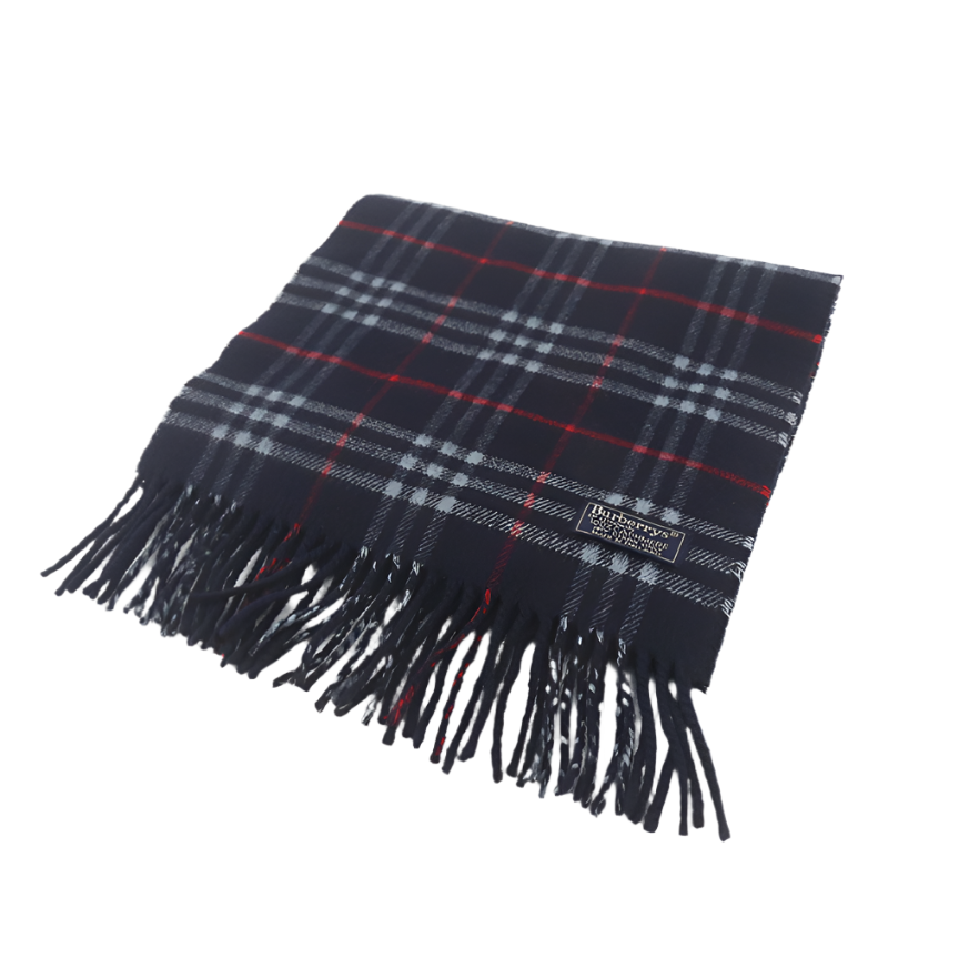 burberry cashmere navy nova scarf