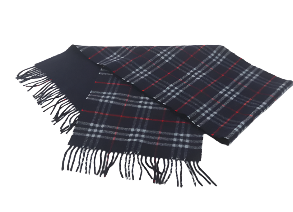 burberry cashmere navy nova scarf