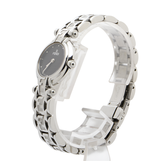 fendi beautiful FF vintage silver watch