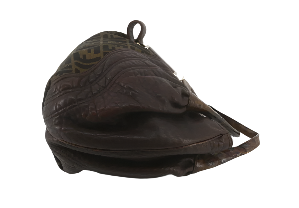 fendi vintage tortoiseshell zucca 2000s spy bag