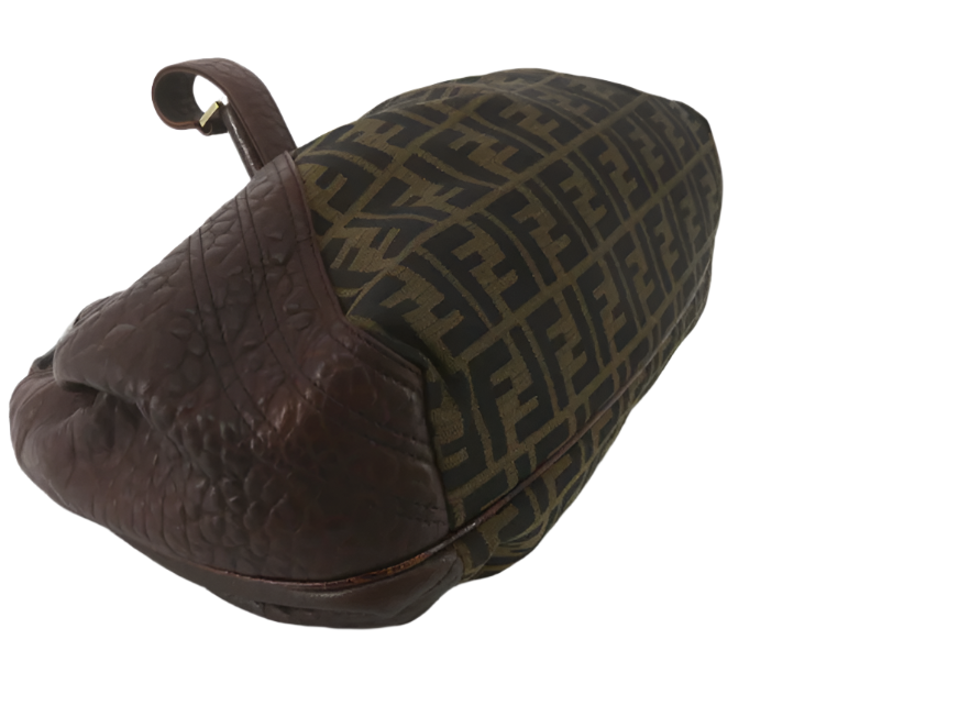 fendi vintage tortoiseshell zucca 2000s spy bag