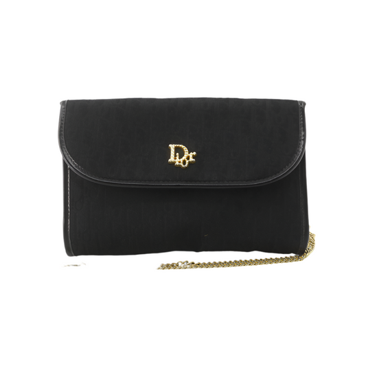 Christian Dior Diorissimo Black Chain Shoulder Bag