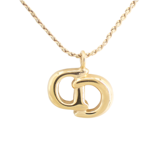 christian dior cd simple elegant necklace