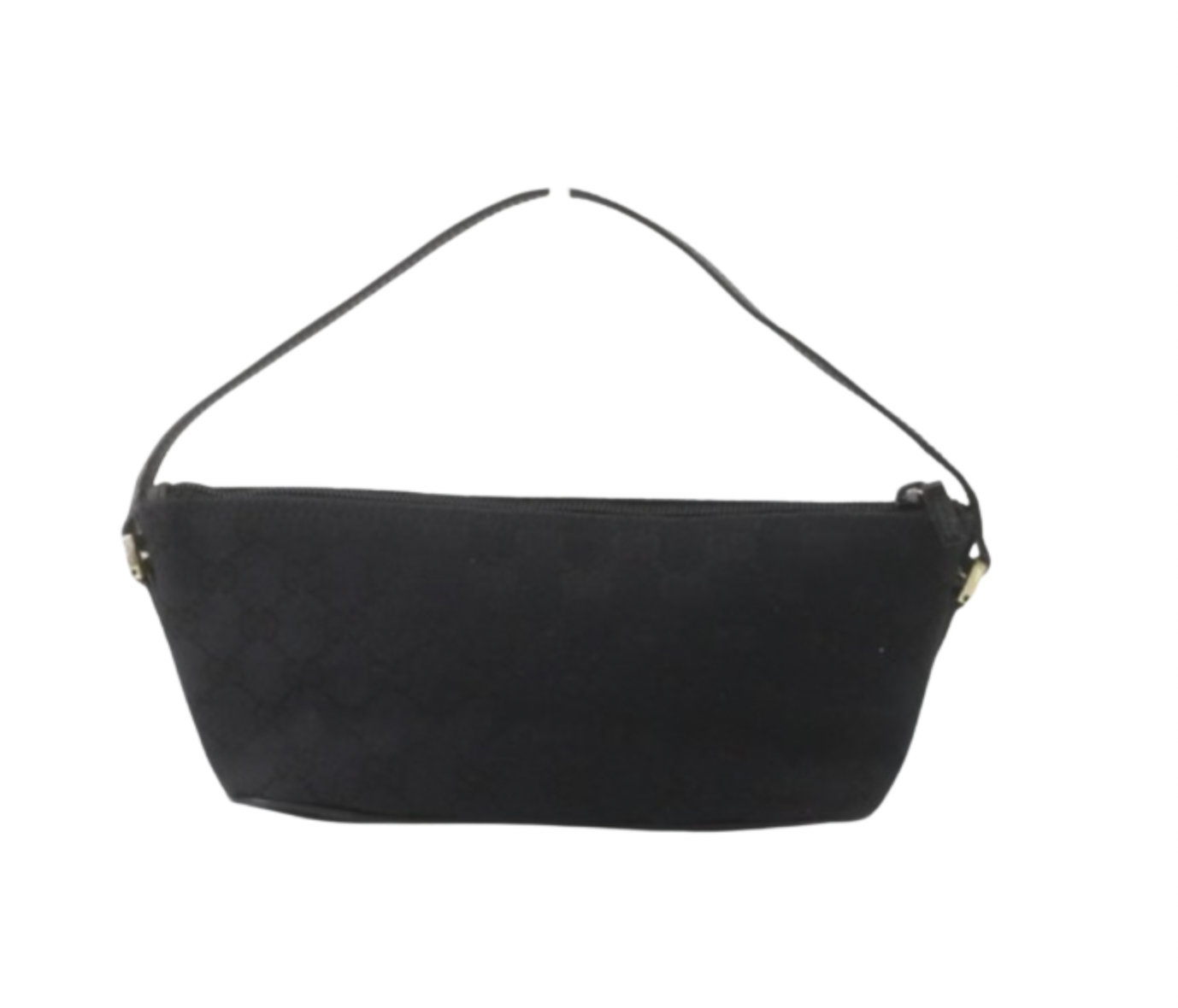 gucci vintage black monogram pochette bag