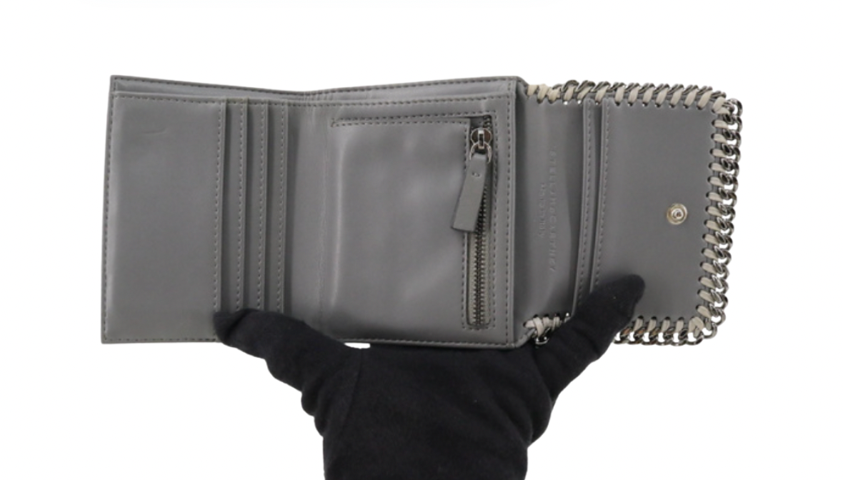Stella McCartney Pre-Loved Grey Falabella Wallet