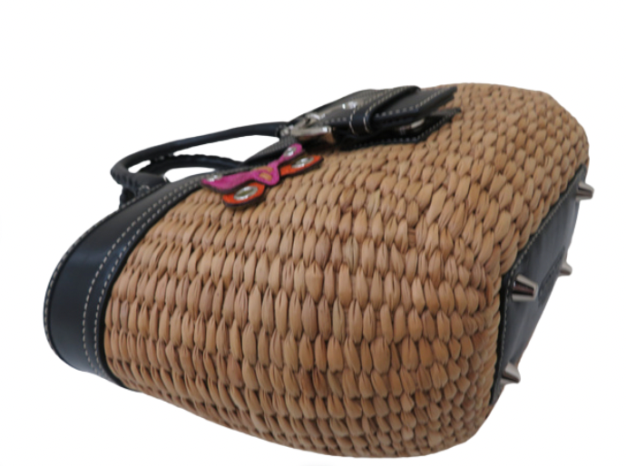 coach summer basket bag with butterfly detail