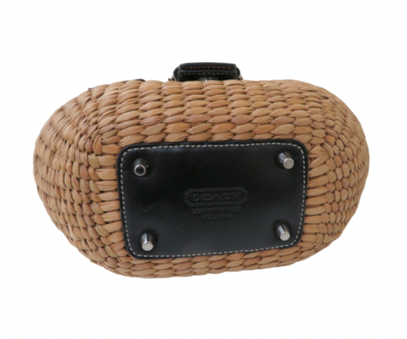 coach summer basket bag with butterfly detail