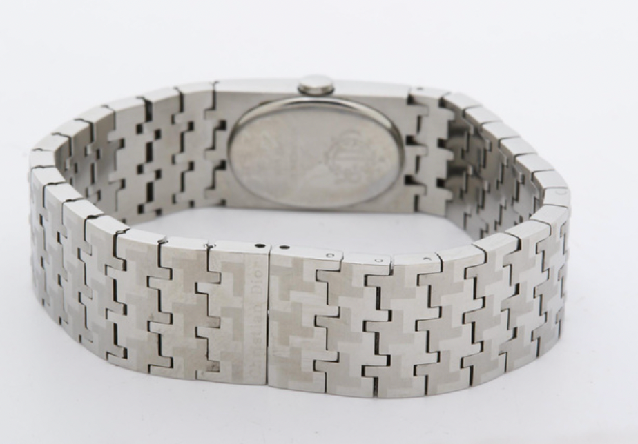 christian dior rare silver oval watch miss dior