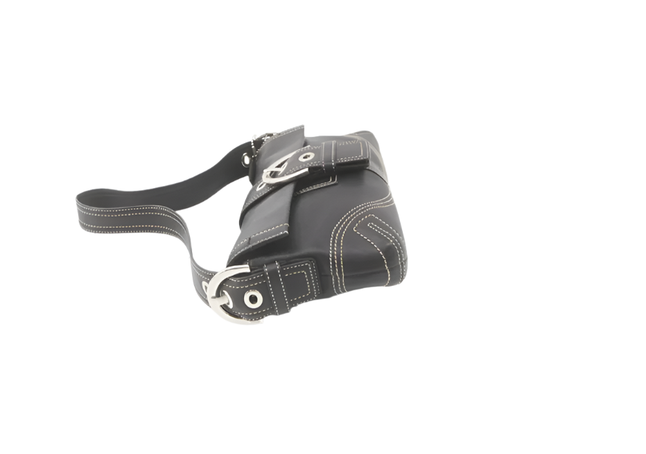 coach soho signature black bag