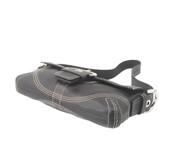 coach soho signature black bag