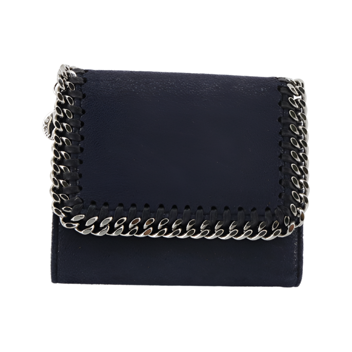 Stella McCartney Pre-Loved Navy Falabella Wallet