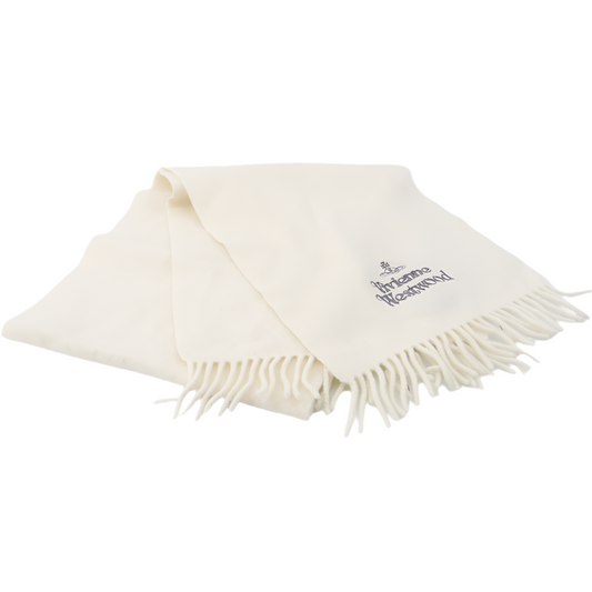Vivienne Westwood Ivory Wool Scarf