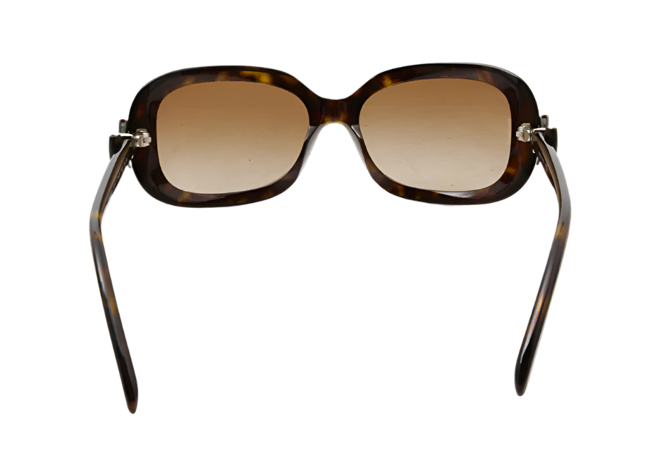 Chanel Ribbon Detail Brown Sunglasses