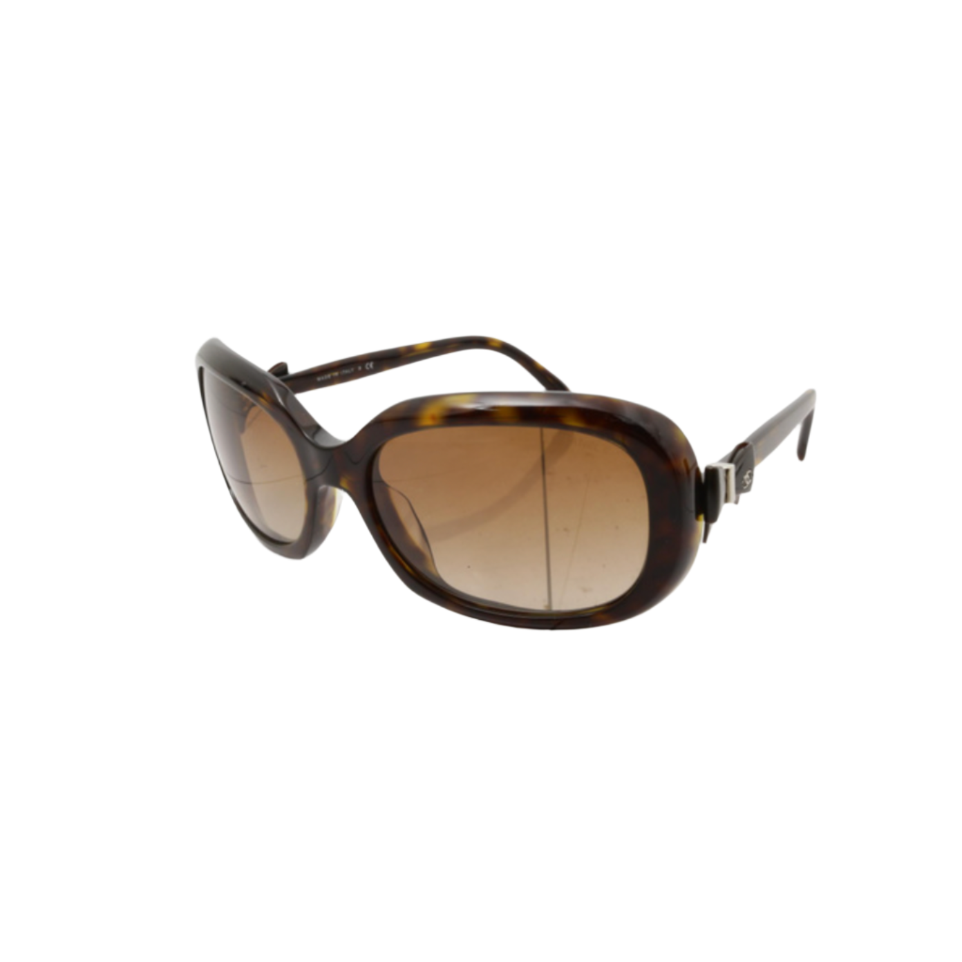 Chanel Ribbon Detail Brown Sunglasses