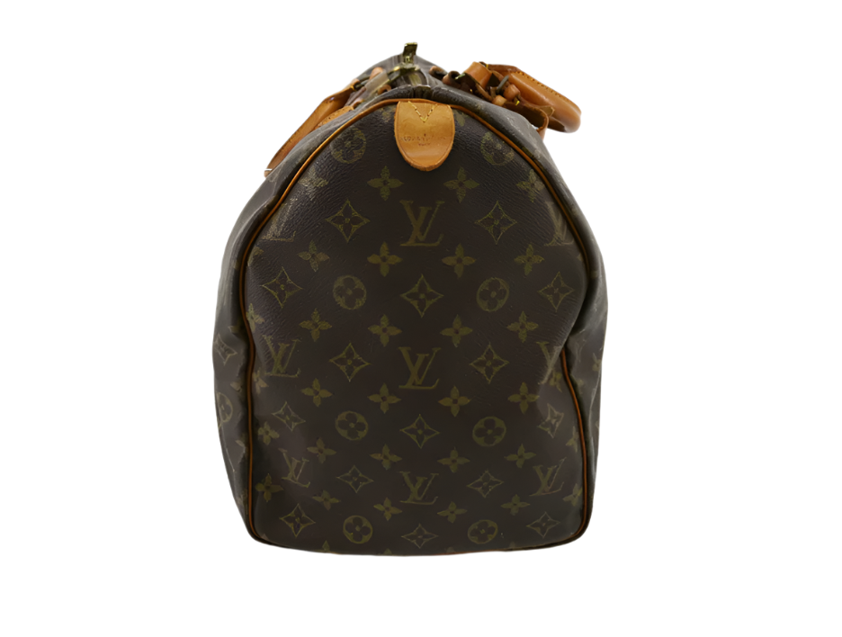 Vintage Louis Vuitton Iconic Travel Duffel Bag Monogram Keepall 50