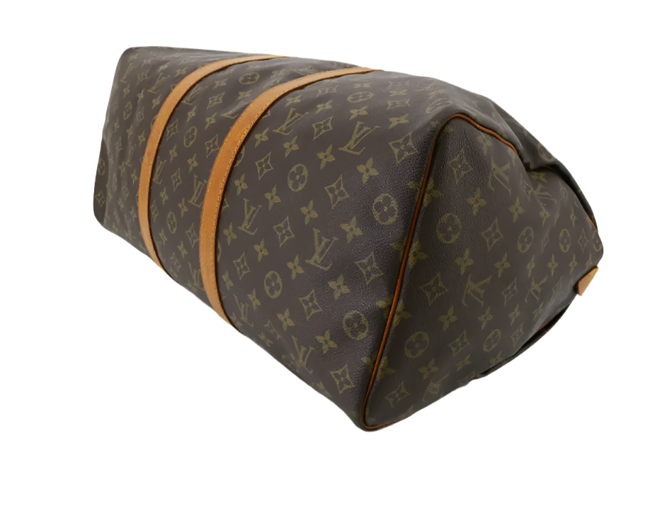 Vintage Louis Vuitton Iconic Travel Duffel Bag Monogram Keepall 50