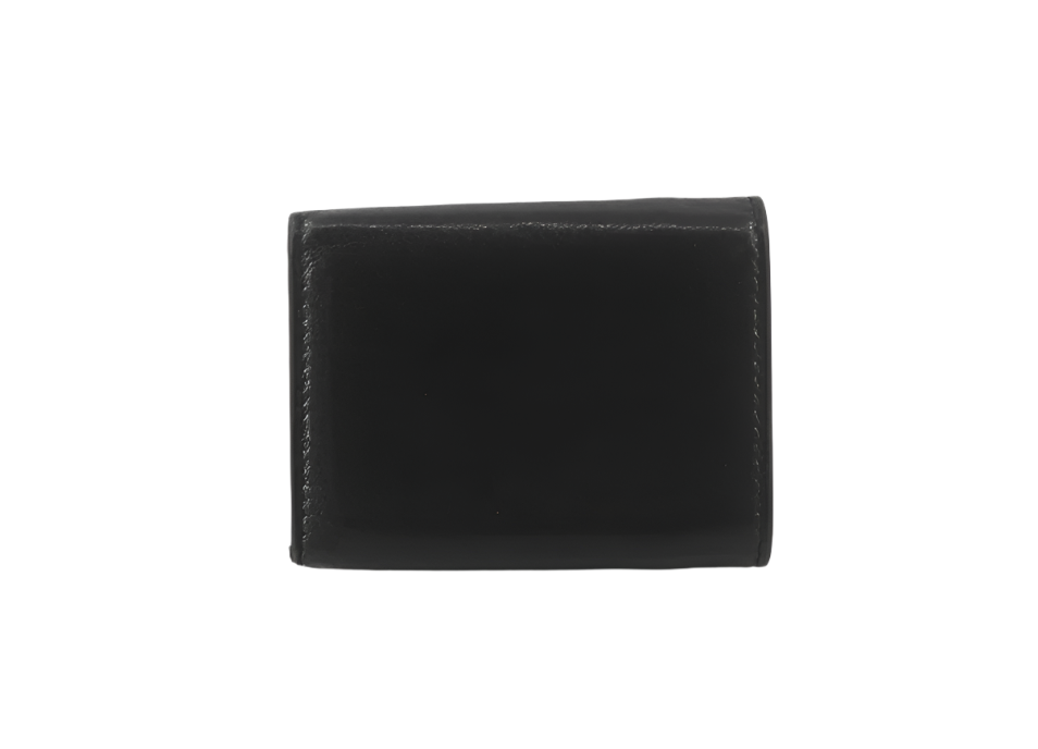 dior elegant black saddle leather wallet