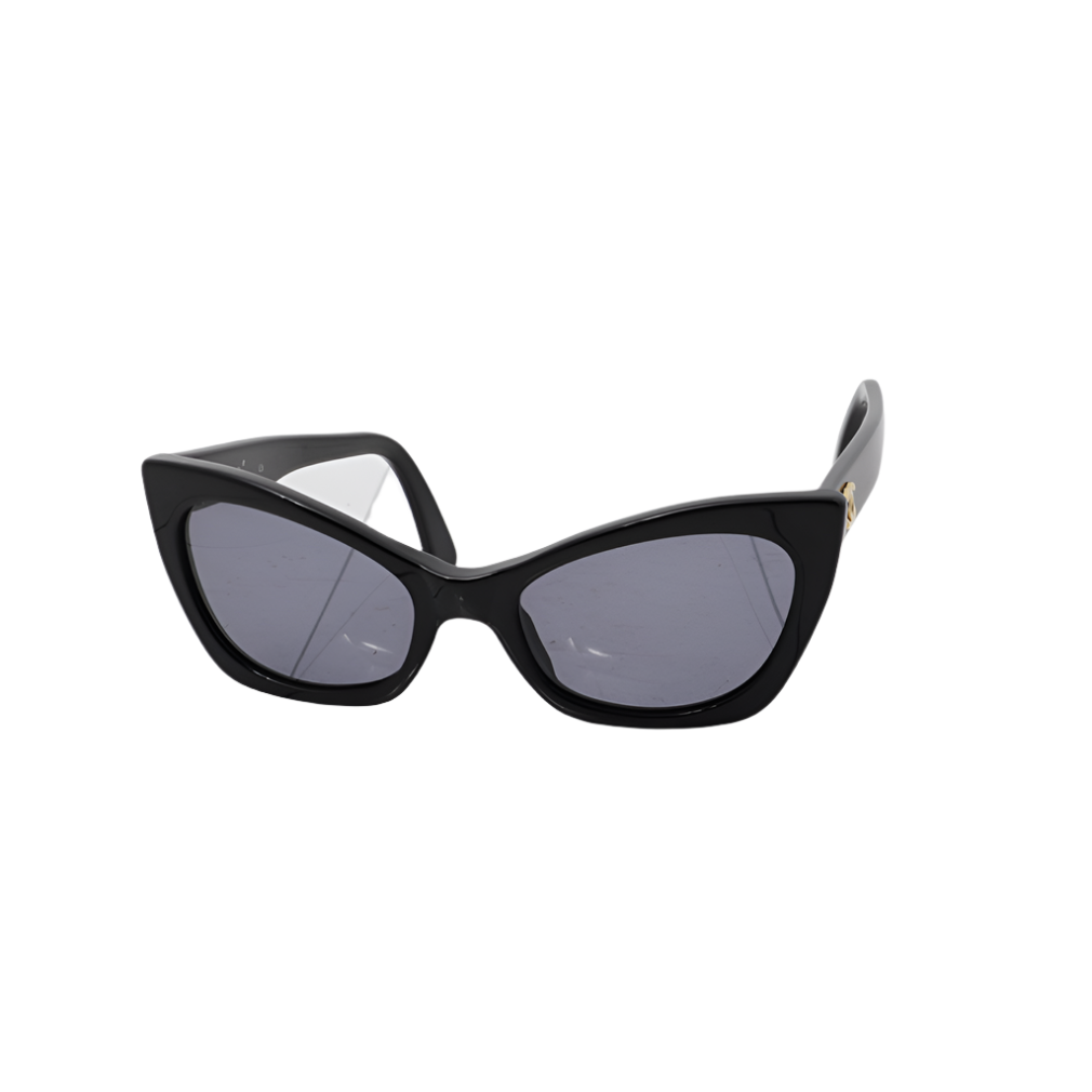 chanel black cat eye sunglasses