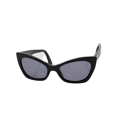 chanel black cat eye sunglasses