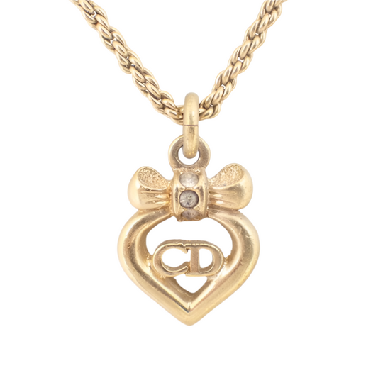 christian dior girly ribbon necklace