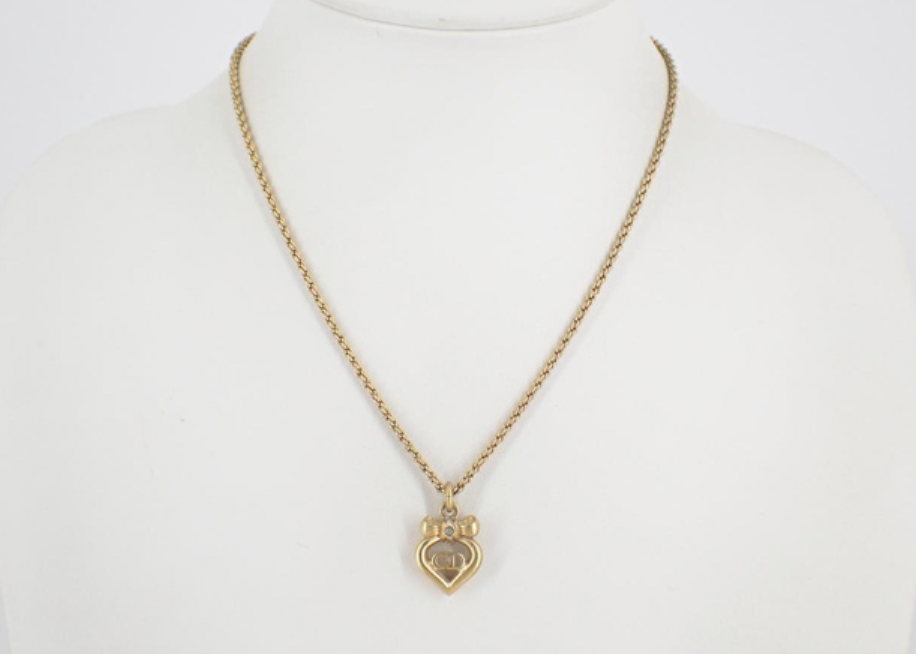 christian dior girly ribbon necklace