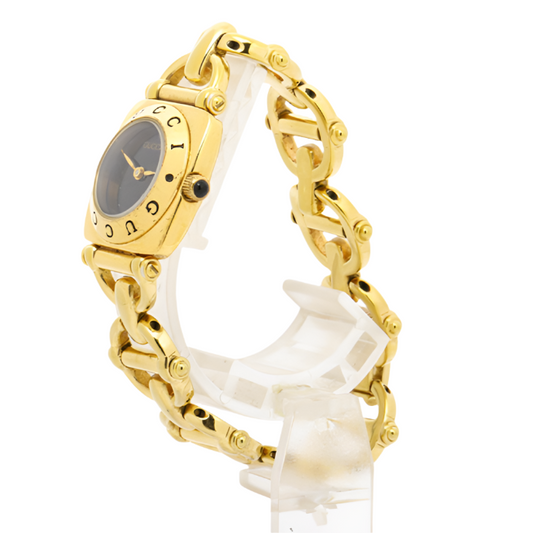 gucci gold-tone bracelet watch
