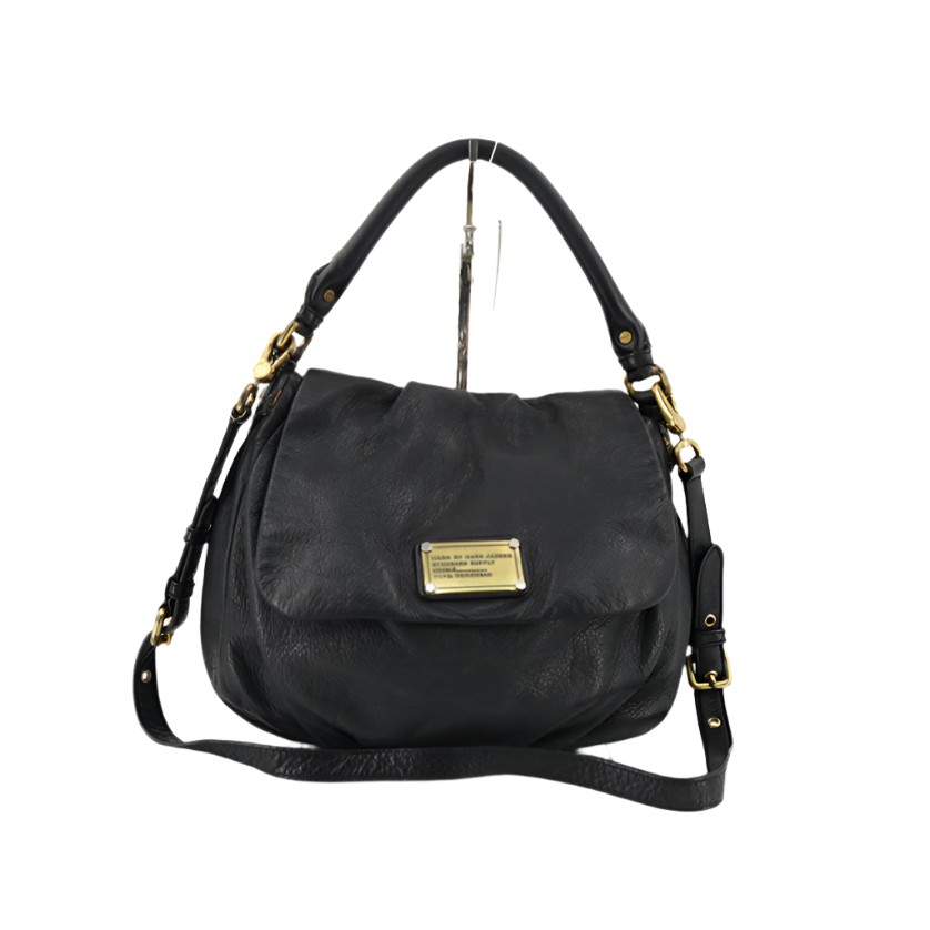 marc by marc jacobs black leather bag