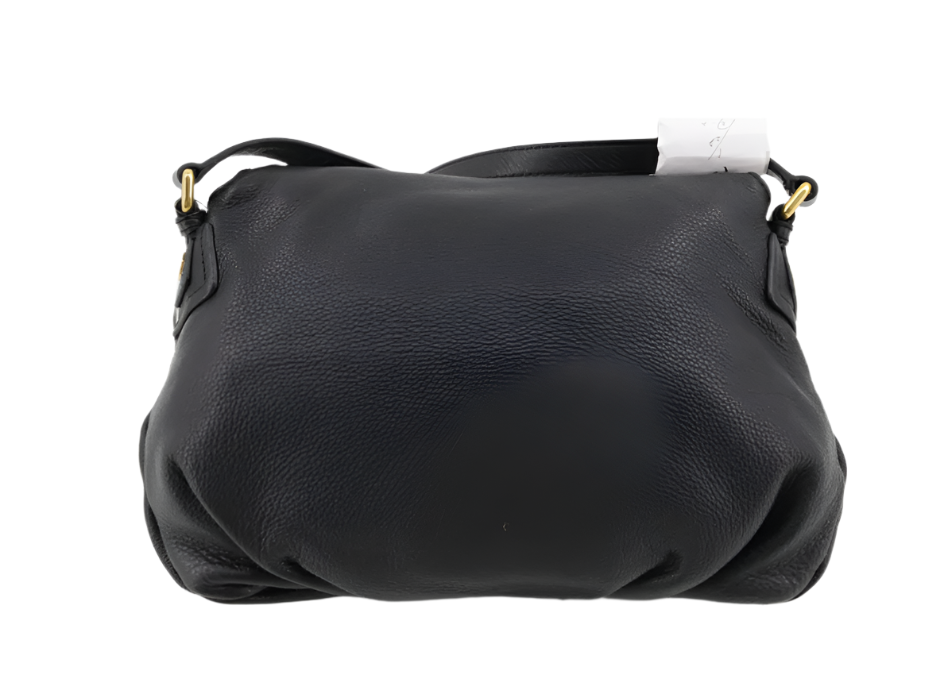 marc by marc jacobs black leather shoulder bag