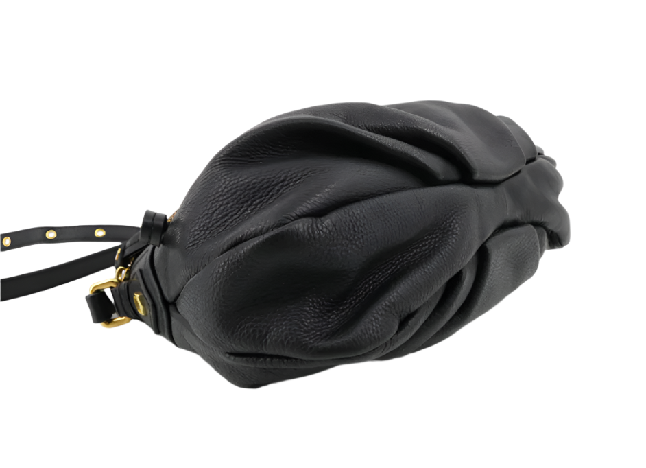 marc by marc jacobs black leather shoulder bag