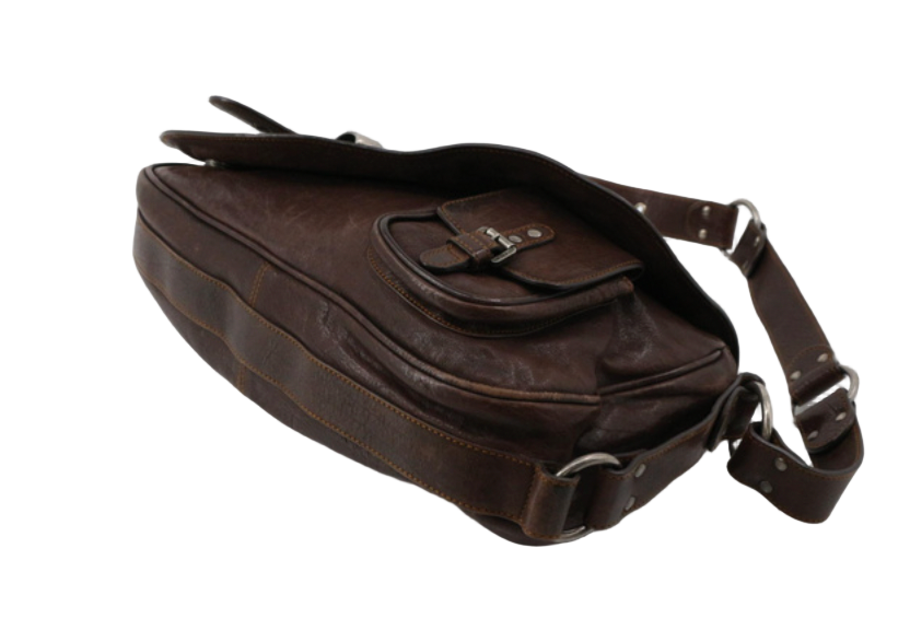 christian dior chocolate brown gaucho bag