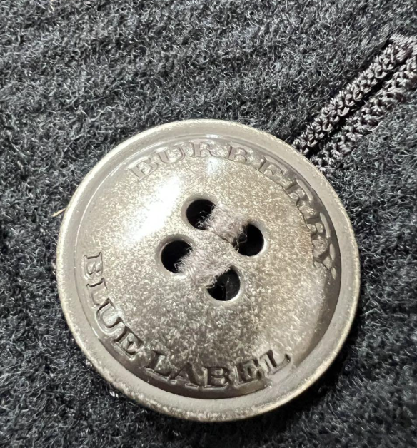 burberry blue label pleated flirty dress coat