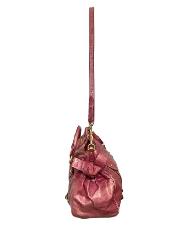 miu miu iconic pink vitello vintage bow bag