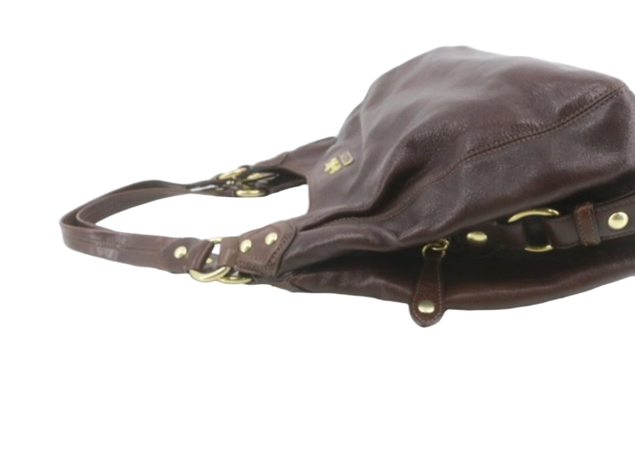 coach chocolate brown madison maggie shoulder bag