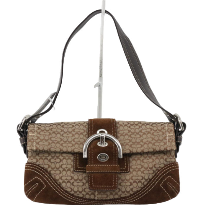 coach suede soho shoulder bag