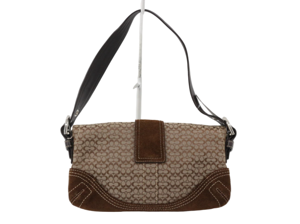 coach suede soho shoulder bag