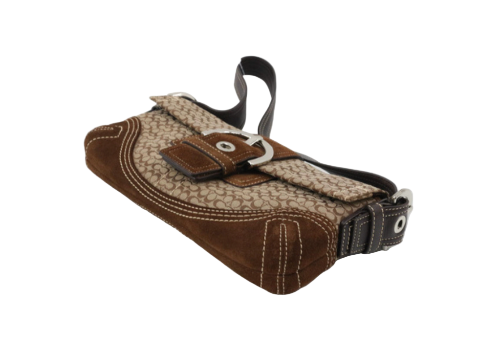 coach suede soho shoulder bag