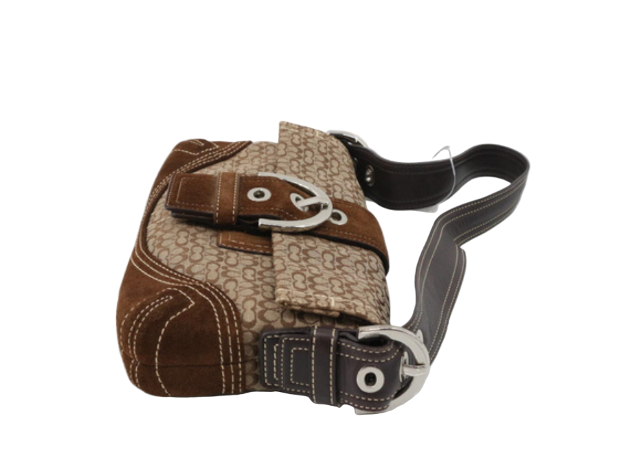 coach suede soho shoulder bag