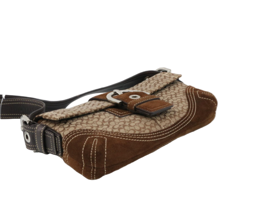 coach suede soho shoulder bag