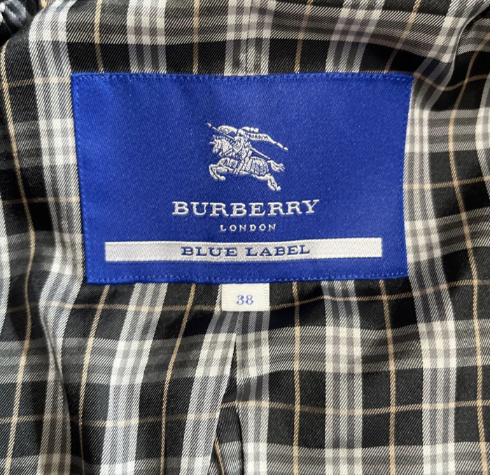 burberry blue label pleated flirty dress coat (38)