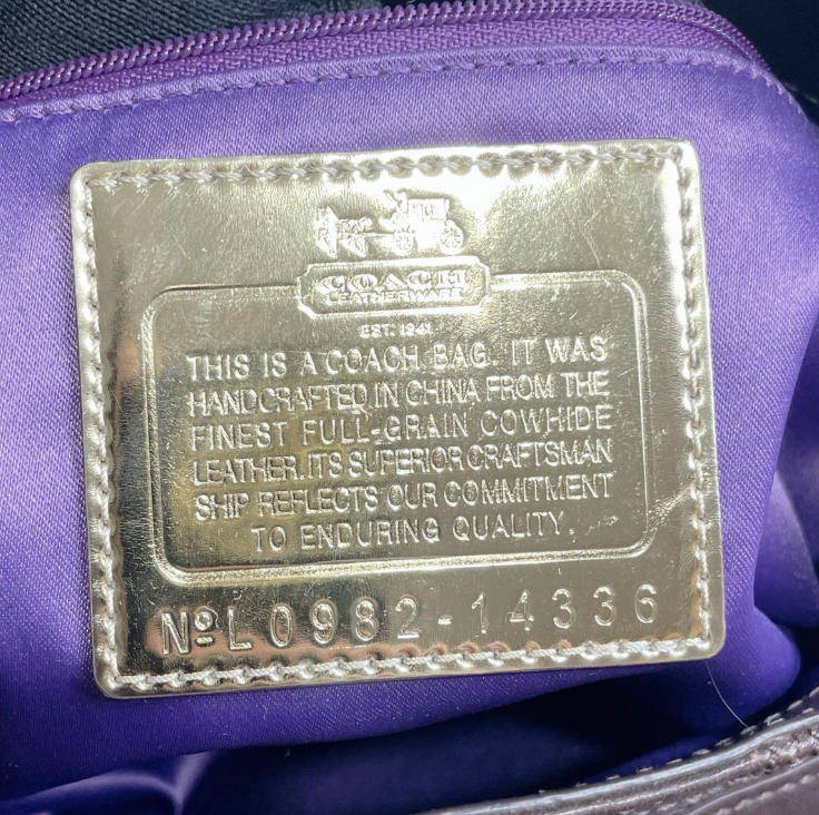 coach madison maggie in brown