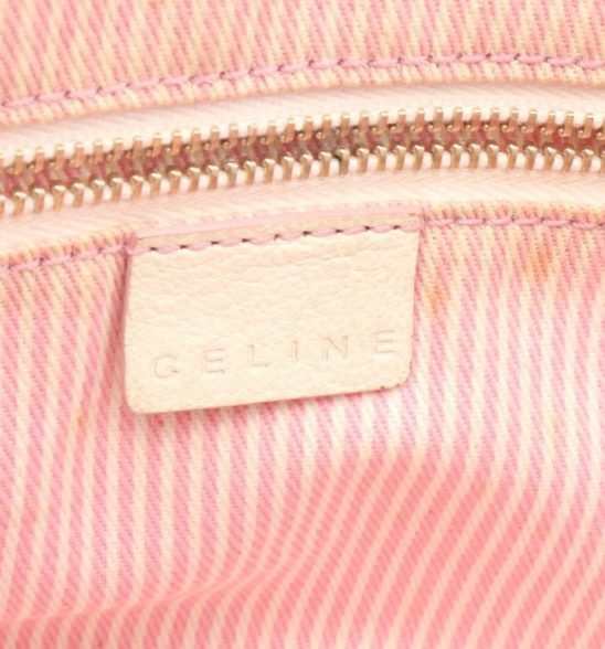 celine pink lily triomphe shoulder bag