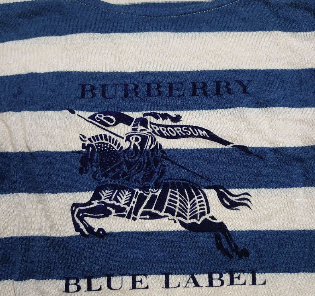 burberry blue label striped vintage mini dress