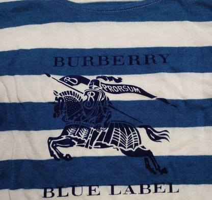 burberry blue label striped vintage mini dress