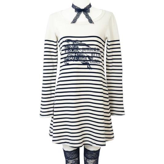 burberry adorable vintage striped mini dress