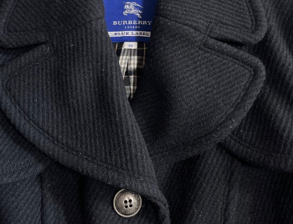 burberry blue label pleated flirty dress coat (38)